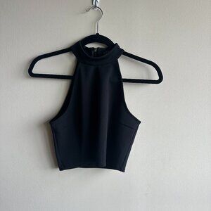 Black Express Crop Top Size M